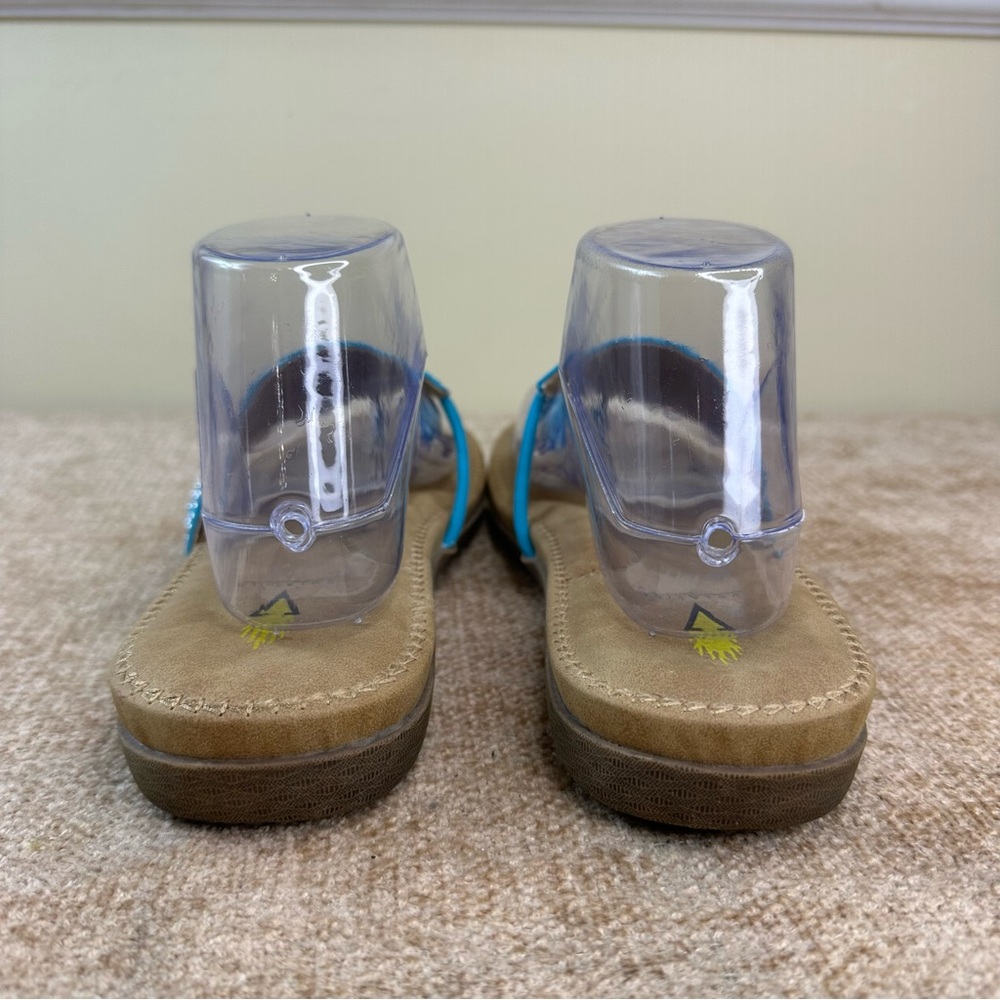 Volatile Temptress Teal Studded Toe-Thong Sandals Women’s Size 10 - Picture 6 of 13